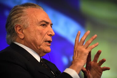 O presidente do Brasil, Michel Temer