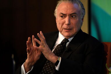 O presidente do Brasil, Michel Temer