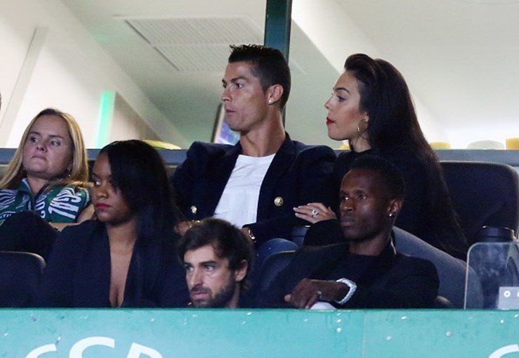 Cristiano Ronaldo e Georgina em Alvalade