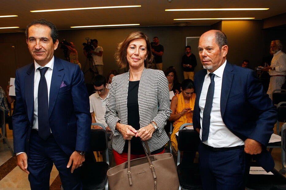 Administradores da Altice e Media Capital aquando do anúncio do negócio