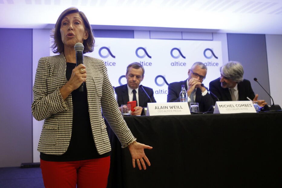 Administradores da Altice e Media Capital aquando do anúncio do negócio