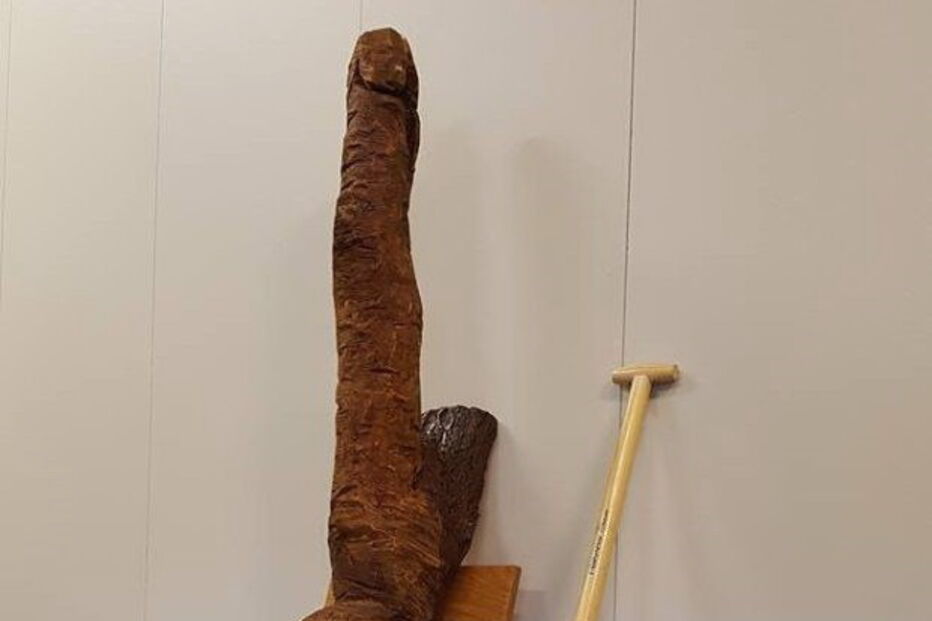 Pénis gigante foi abandonado num parque na Suíça