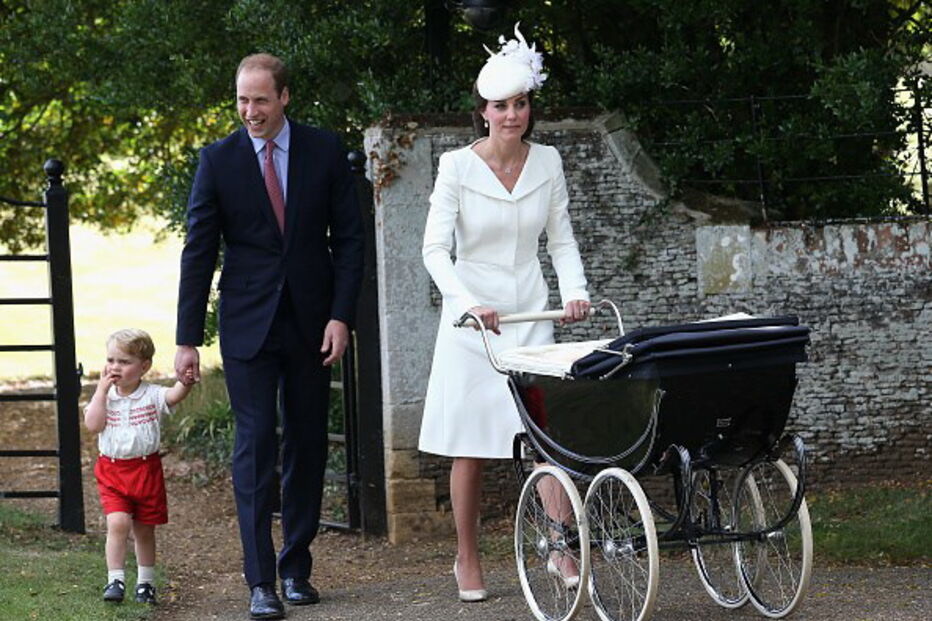 William e Kate com os filhos George e Charlotte