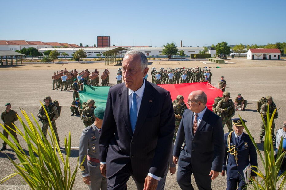 Marcelo Rebelo de Sousa visitou base dos páraquedistas em Tancos