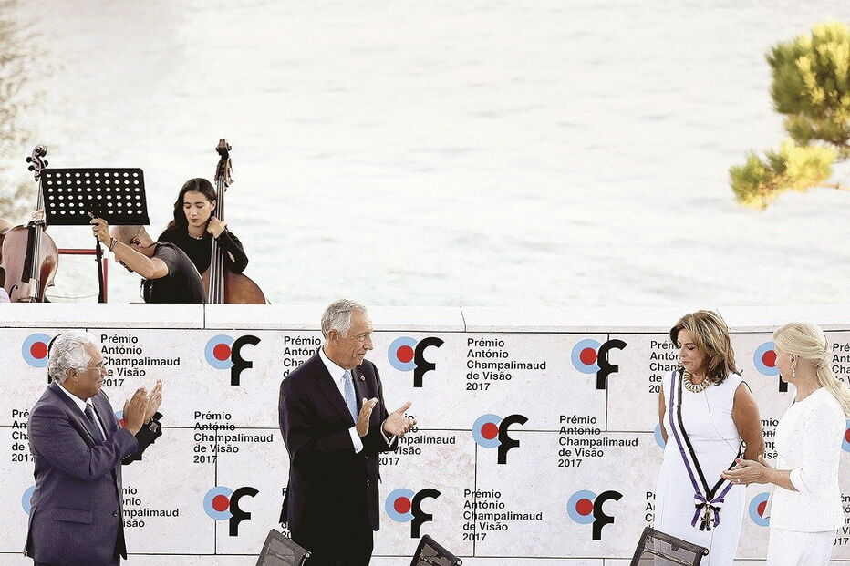 António Costa esteve na entrega do Prémio Champalimaud de Visão com o Chefe de Estado 
