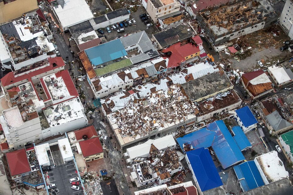 Saint-Martin após o furacão Irma