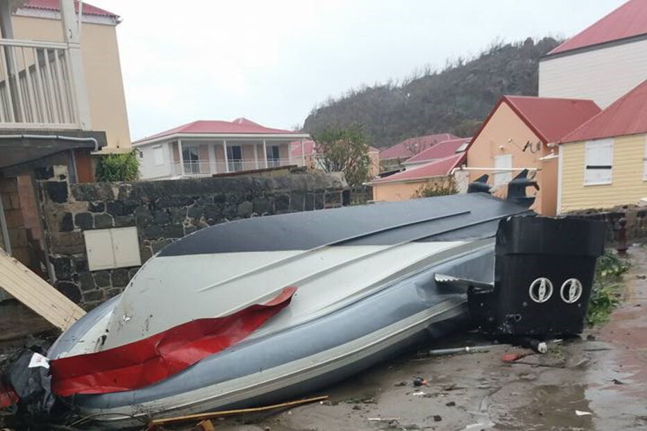 Fernando Silva fotografou os estragos causados pelo Irma em St Barth.