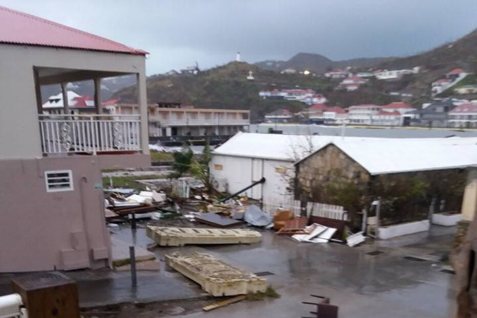 Fernando Silva fotografou os estragos causados pelo Irma em St Barth.