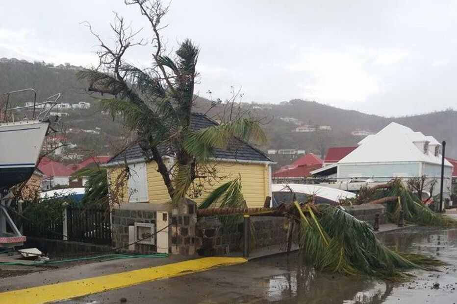 Fernando Silva fotografou os estragos causados pelo Irma em St Barth.