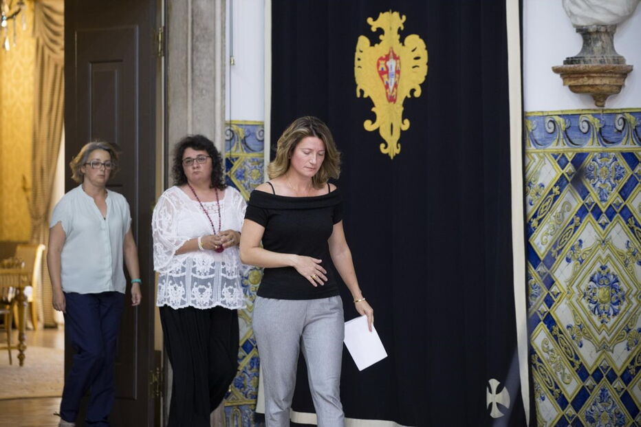 Membros da Associação das Vítimas de Pedrógão Grande em Belém