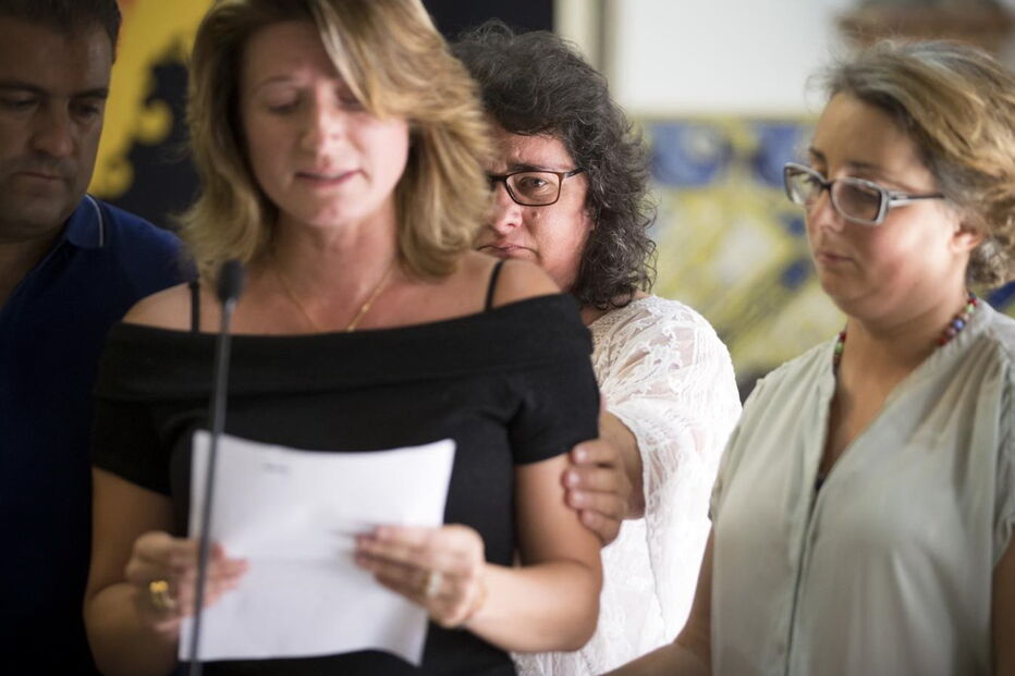 Membros da Associação das Vítimas de Pedrógão Grande em Belém