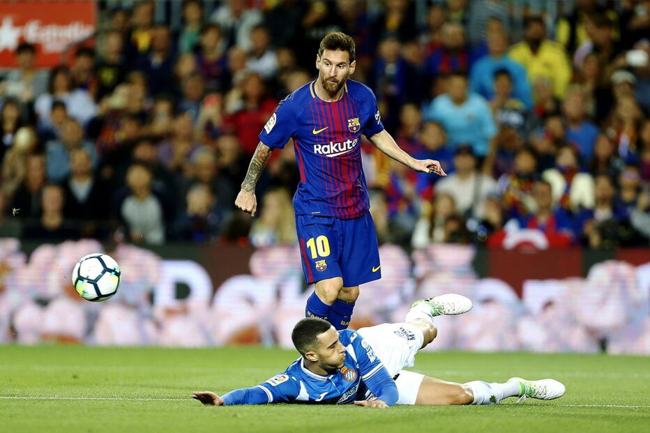 Messi brilhou na vitória do Barcelona sobre o Espanhol