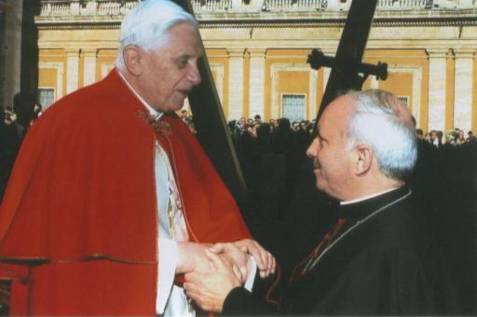 Papa Bento XVI e D. António Francisco dos Santos