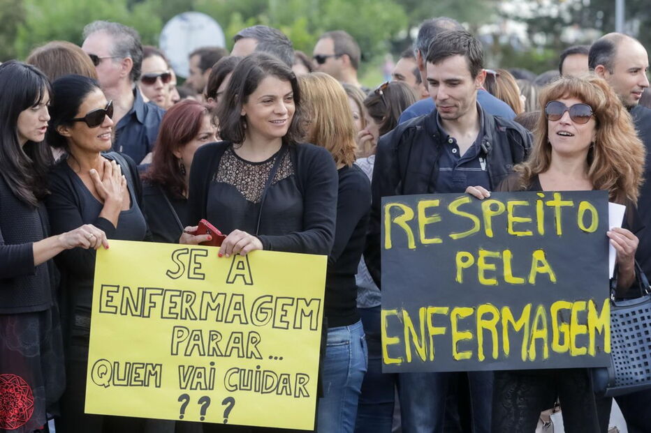 Greve de enfermeiros em Coimbra