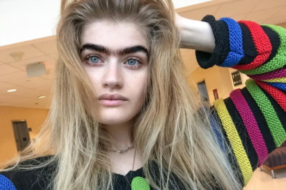 Modelo com ‘monocelha’ dá que falar nas redes sociais