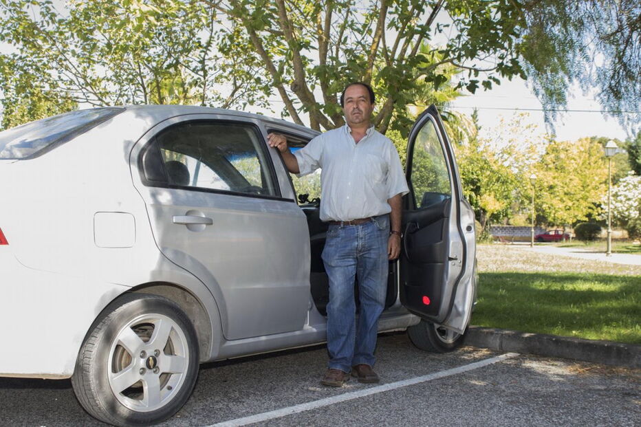 José Carlos Trincão teve de levar a sogra de carro. A idosa está acamada