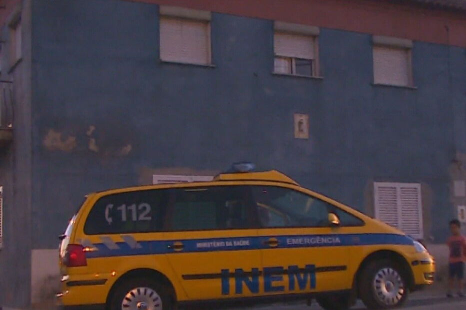 Local onde a criança morreu, na Guarda