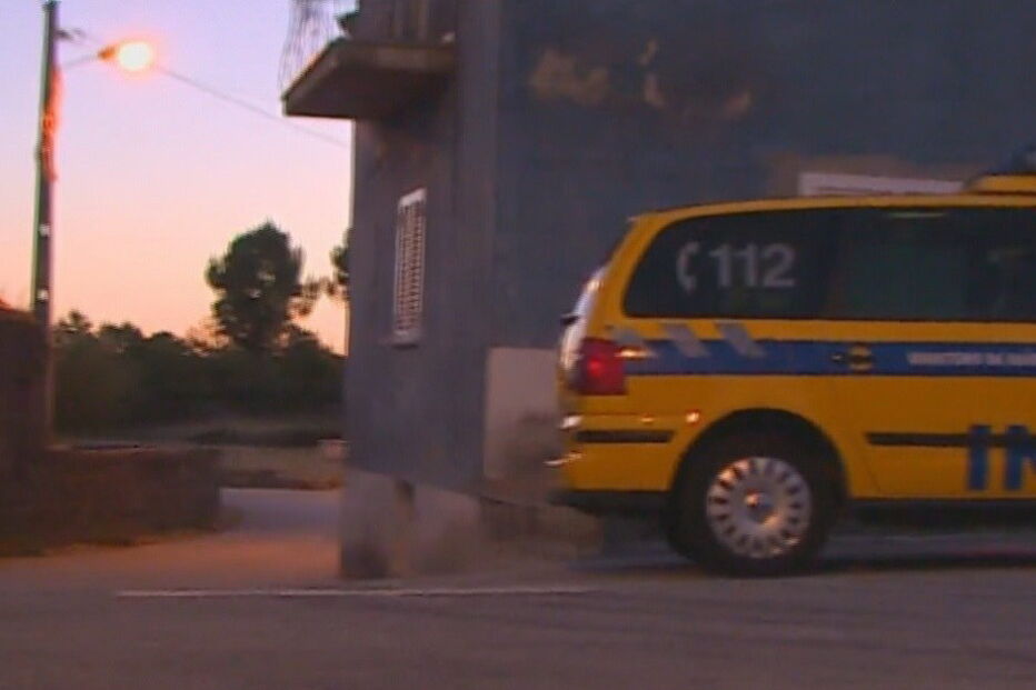 Local onde a criança morreu, na Guarda