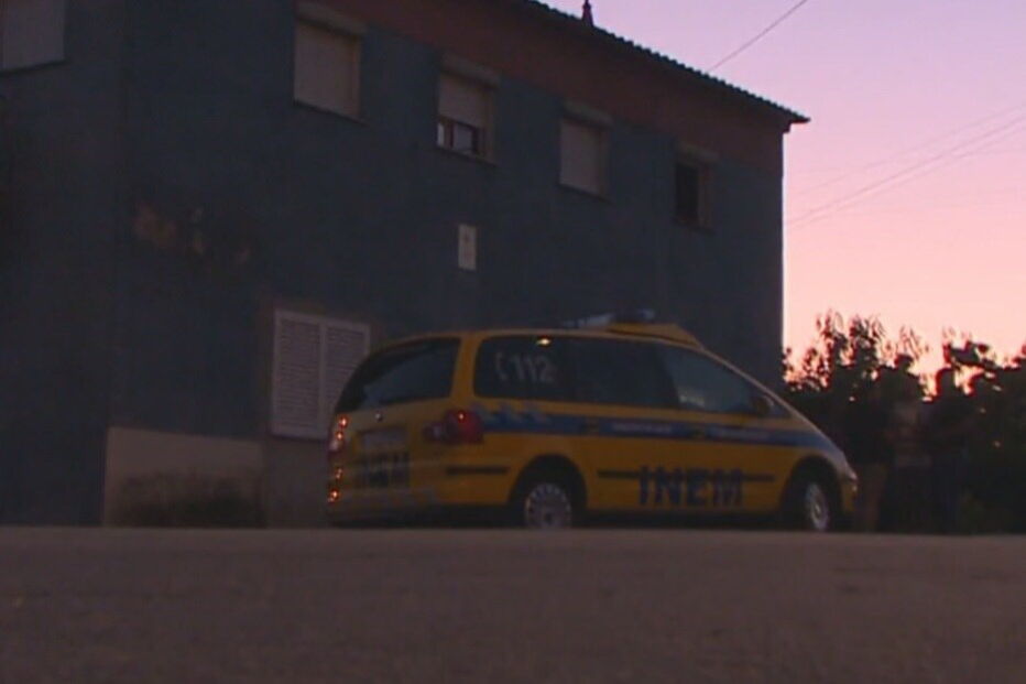 Local onde a criança morreu, na Guarda