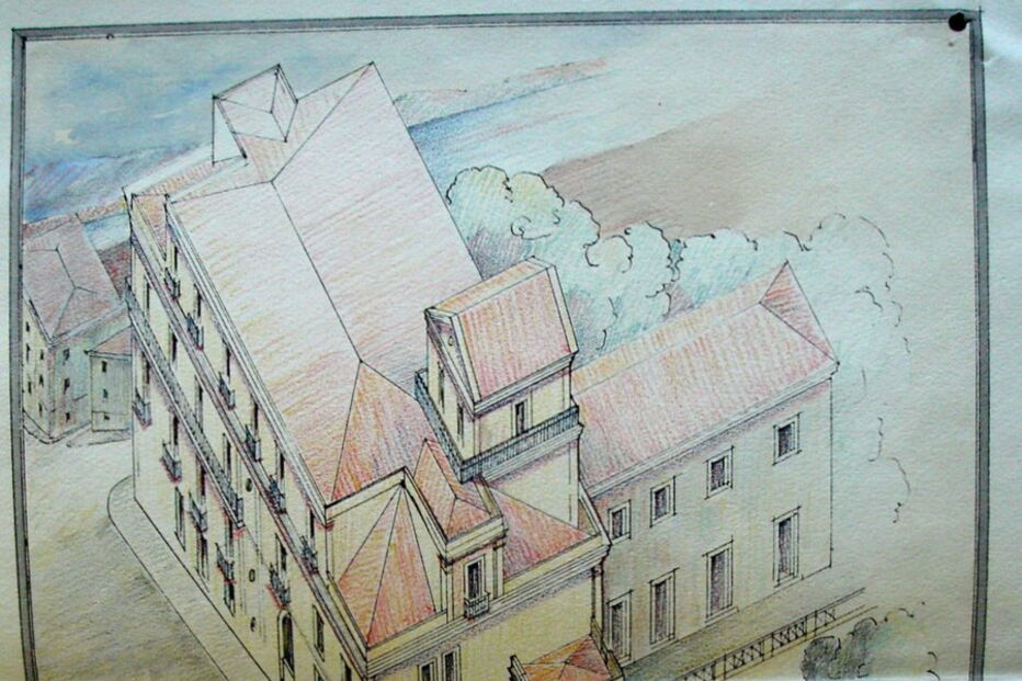 O palacete da Lapa, nos tempos em que estava ao serviço da diplomacia britânica