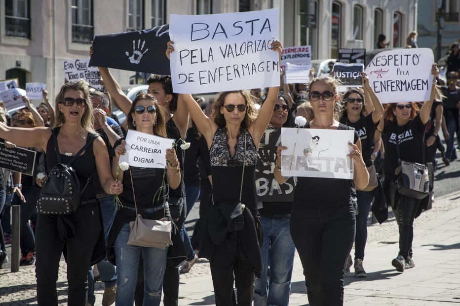 Manifestação dos enfermeiros