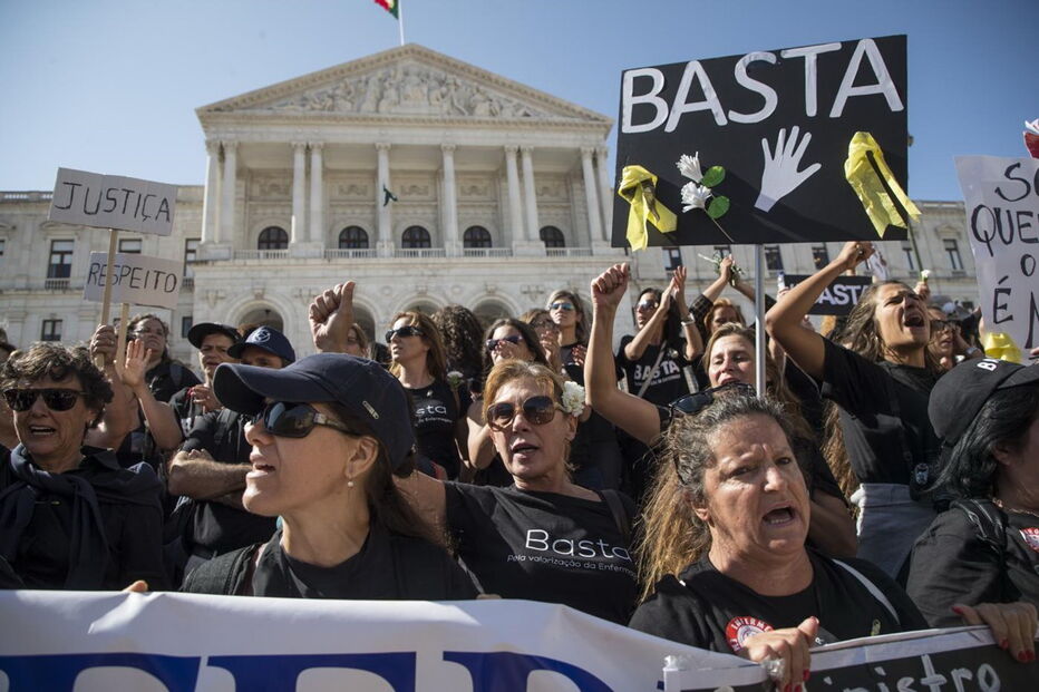 Manifestação dos enfermeiros