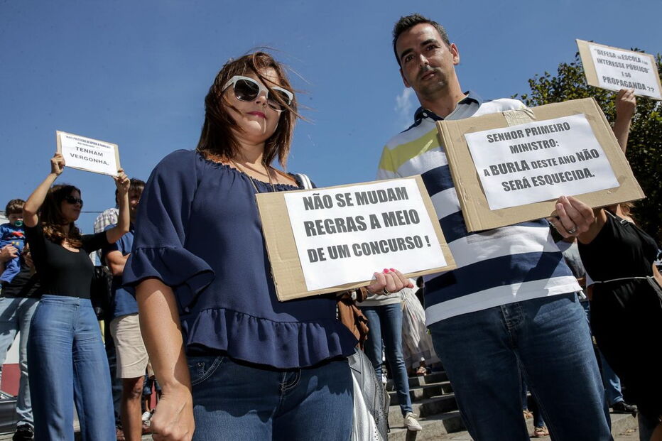 Protestos de professores