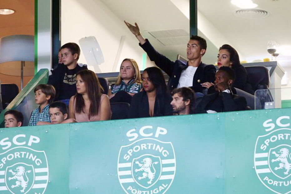 Cristiano Ronaldo e Georgina em Alvalade