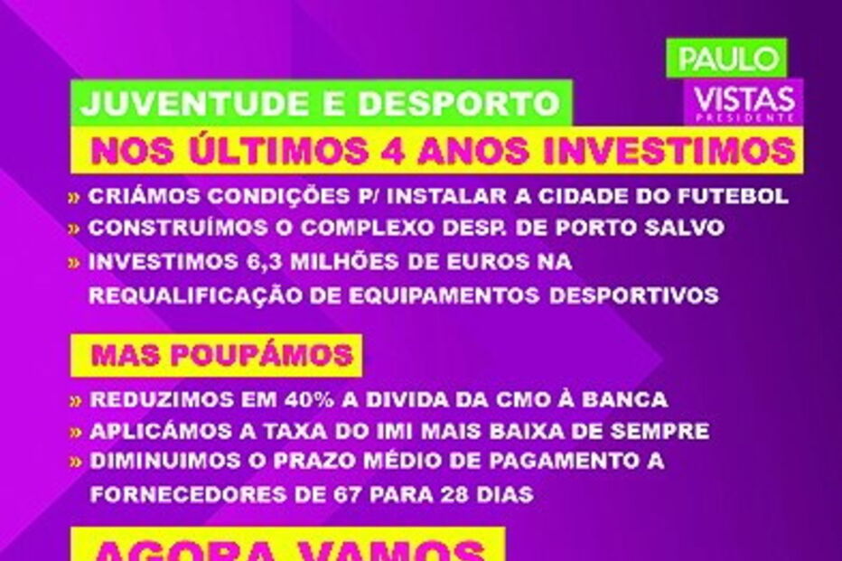 Folheto indica que ‘Cidade das Modalidades do Benfica’ é projeto  