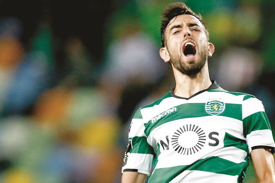 Bruno Fernandes festeja o seu quinto golo em seis jogos na Liga 