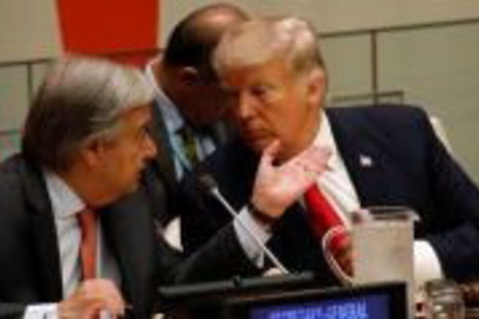 António Guterres com Donald Trump na Assembleia Geral da ONU