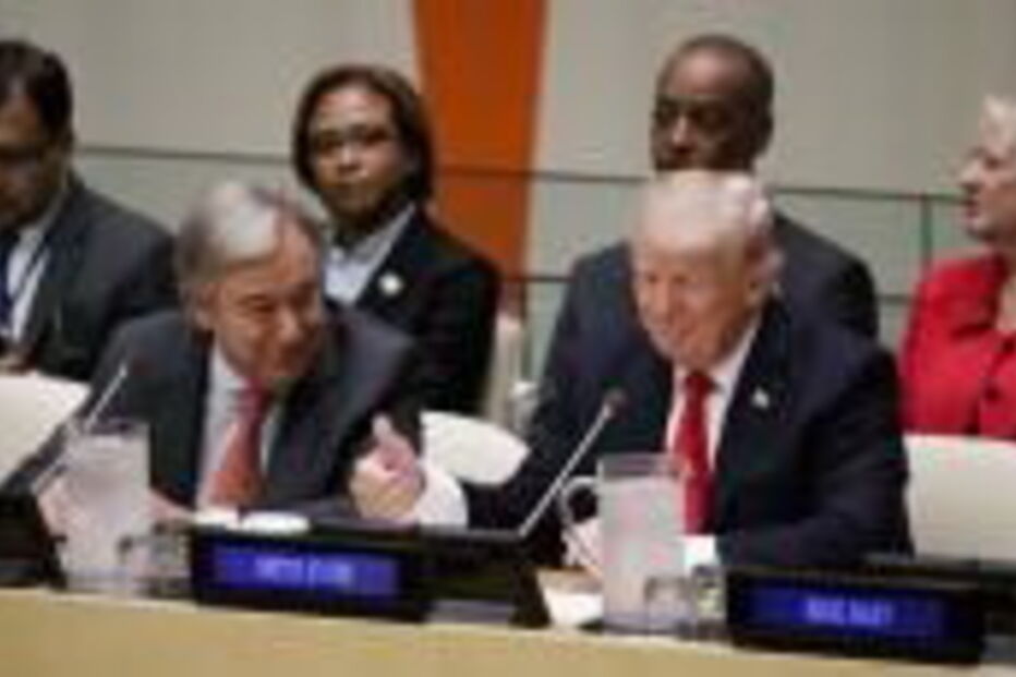António Guterres com Donald Trump na Assembleia Geral da ONU