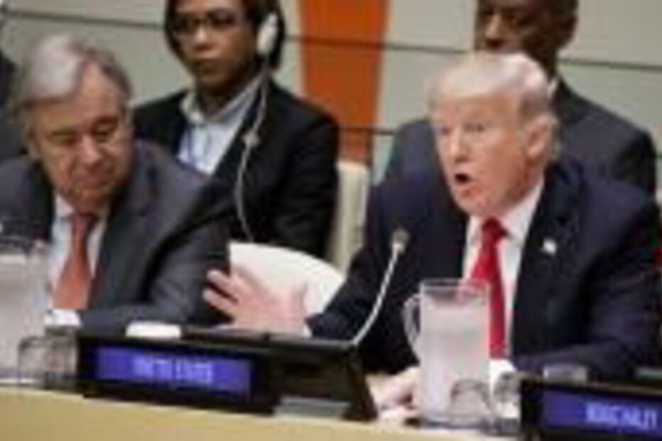 António Guterres com Donald Trump na Assembleia Geral da ONU