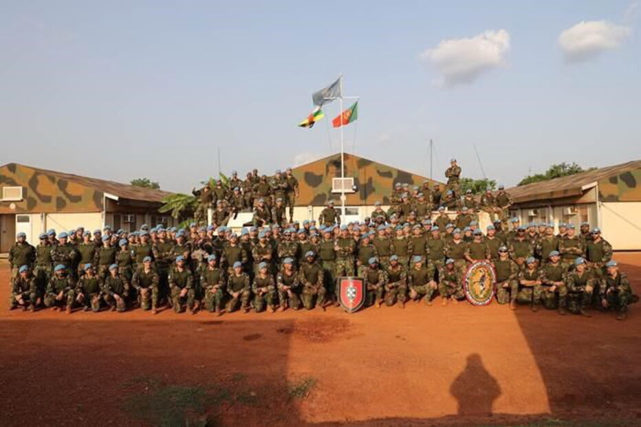 Militares portugueses em missão na República Centro-Africana