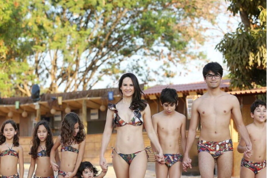 Julyana e a família