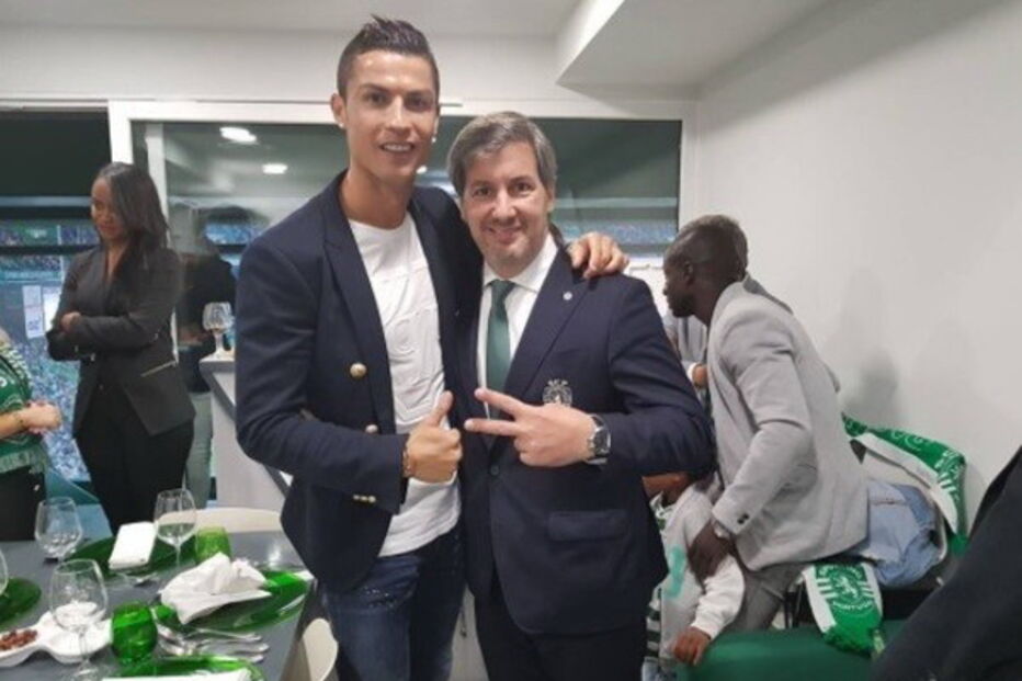 Bruno de Carvalho com Cristiano Ronaldo