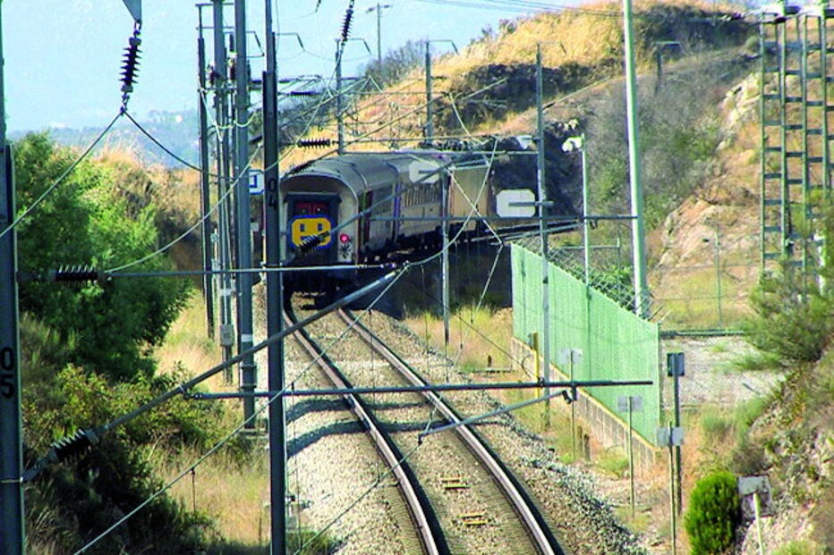 Comboio que trucidou a vítima   