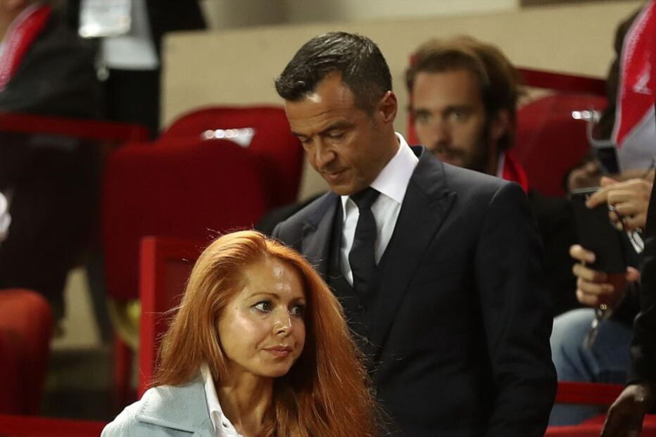 Jorge Mendes com a mulher, Sandra, no Mónaco