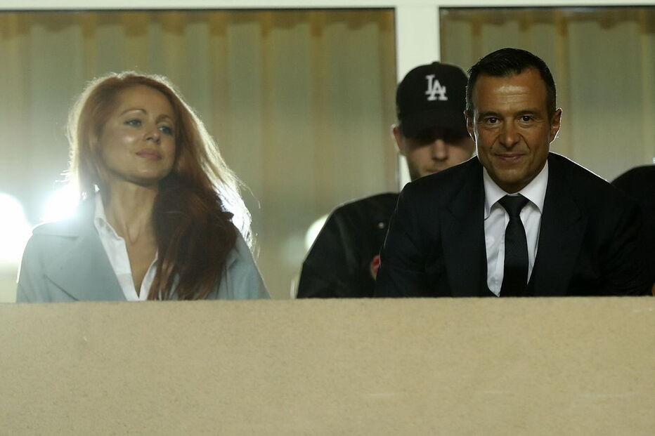 Jorge Mendes com a mulher, Sandra, no Mónaco