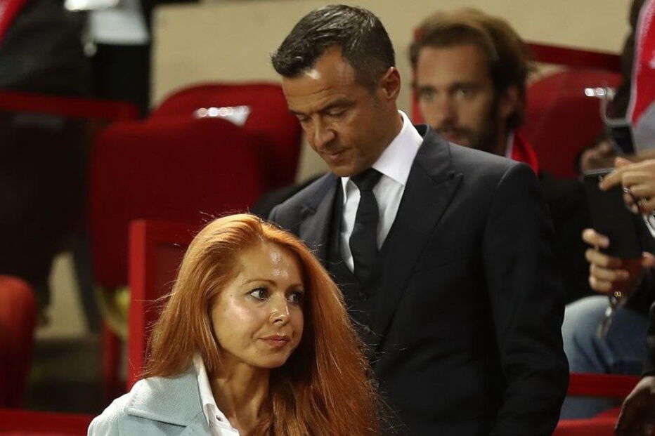 Jorge Mendes com a mulher, Sandra, no Mónaco