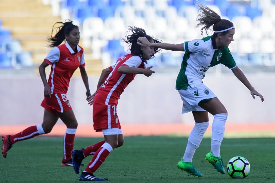 Equipas femininas do Sporting e do Braga defrontaram-se na supertaça em setembro de 2017