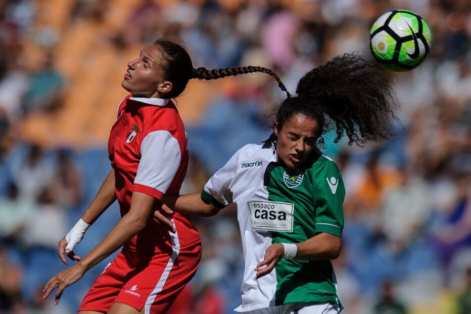 Equipas femininas do Sporting e do Braga defrontaram-se na supertaça em setembro de 2017