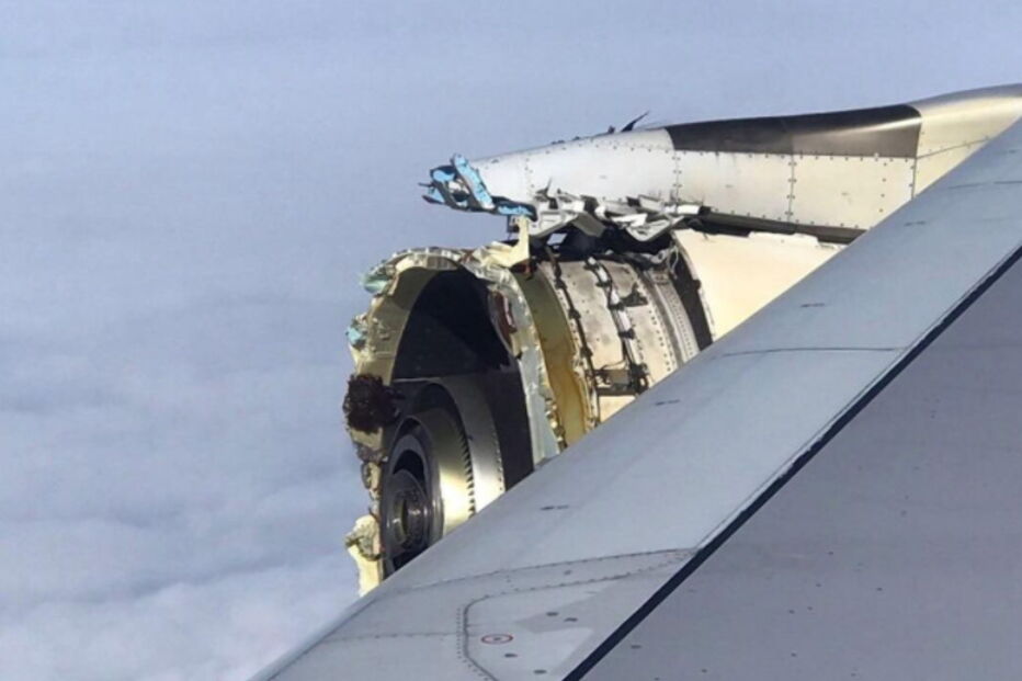 Avião perde peças de um dos motores