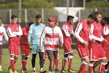 Abel Ferreira no treino do Braga
