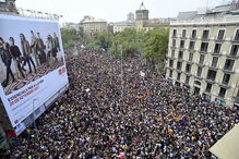 Protestos na Catalunha em dia de greve geral