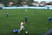 Fica sem testísculo após disputa de bola