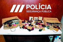 Material apreendido pela PSP 