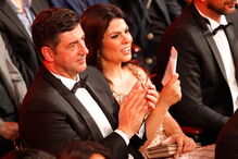 Rui Vitória e a mulher Susana Barata