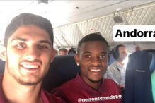 Jogadores da Seleção publicam fotos da viagem para Andorra