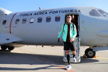  Seleção de Portugal viajou para Andorra com a Força Aérea